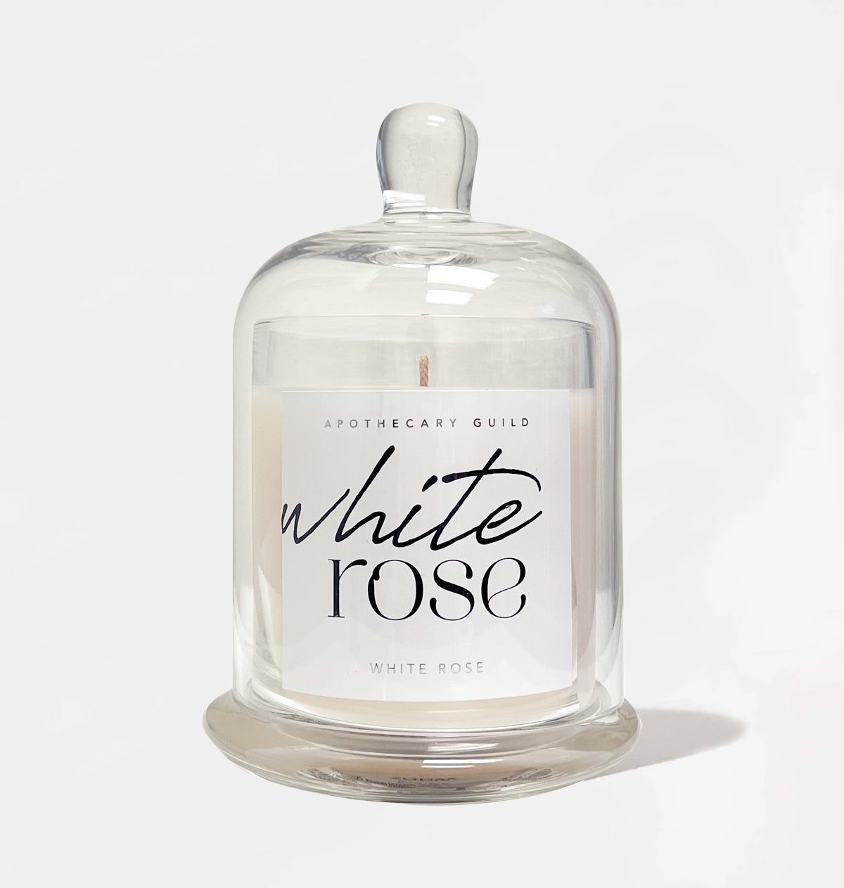 Apothecary Guild Dome Candle Jar - White Rose