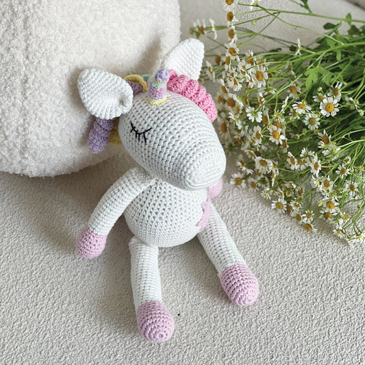 Handmade Crochet Toy, Unicorn