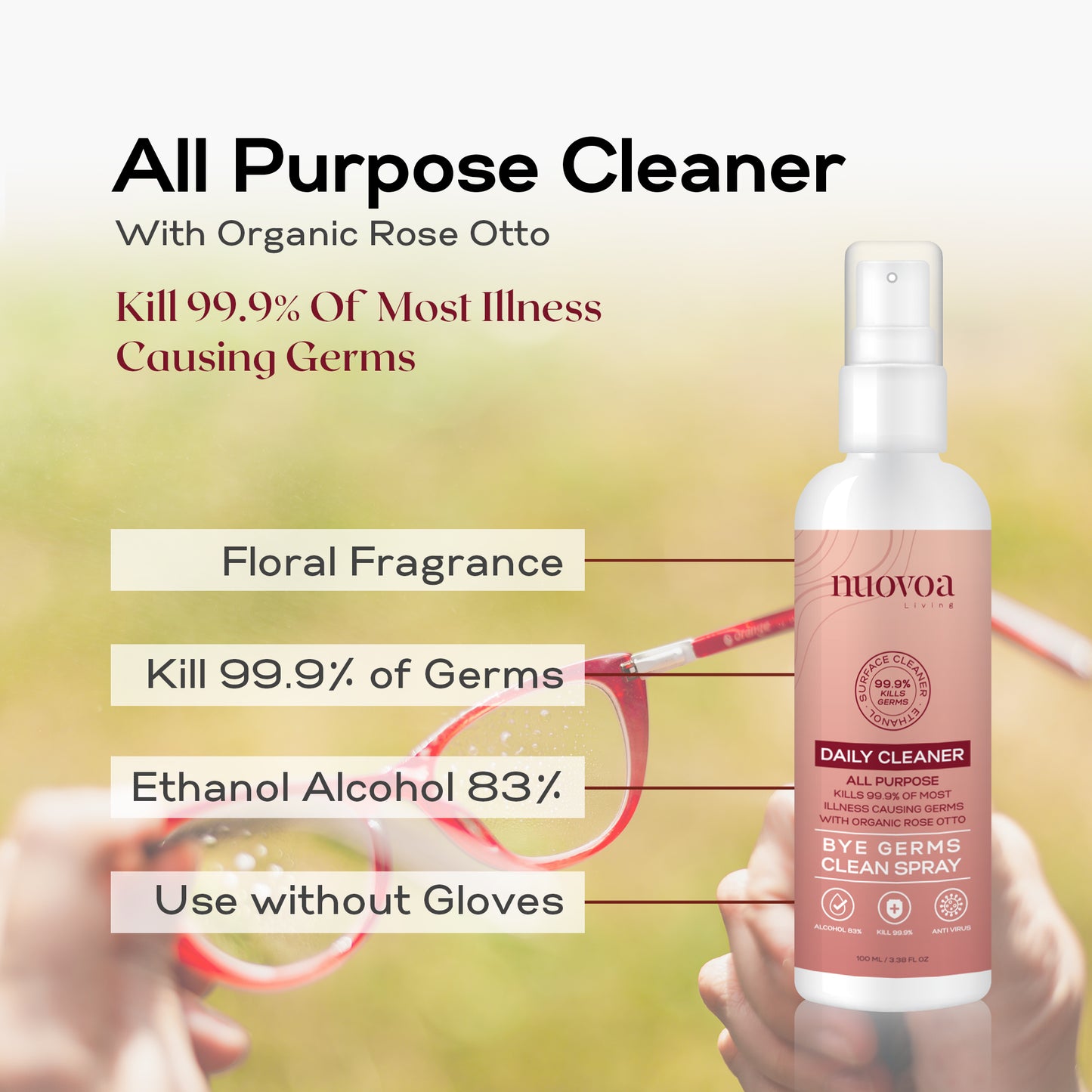 [All Purpose Surface Cleaner] Bye Germs Spray